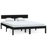 810121-bed-frame-black-solid-wood-120x190-cm-4ft-small-double