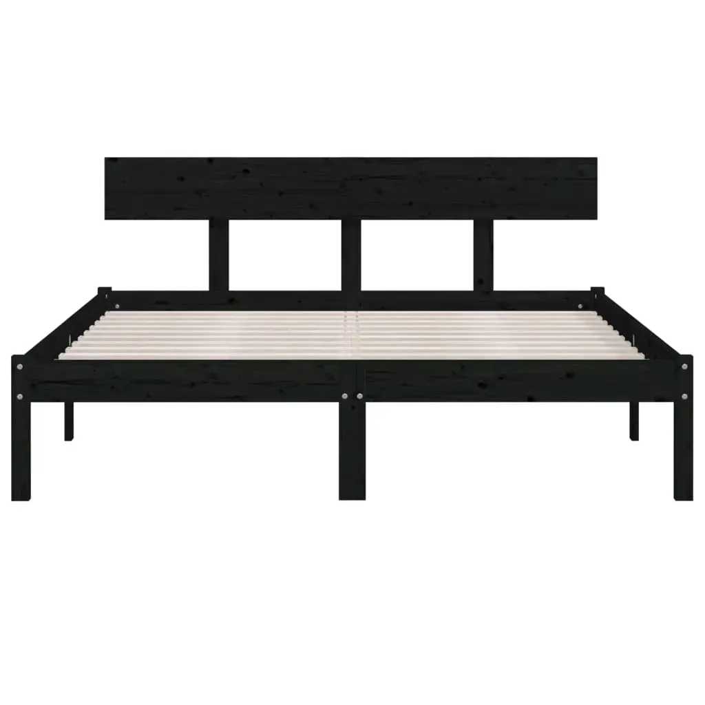 810121-bed-frame-black-solid-wood-120x190-cm-4ft-small-double