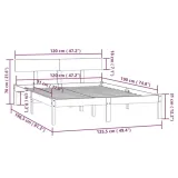810121-bed-frame-black-solid-wood-120x190-cm-4ft-small-double-wysokosc-mebla-20-cm