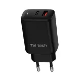 teltech-ladowarka-sieciowa-gan-usb-typ-c-65w-qc-pd-czarny-tch-05-zlacza-usb-usb-typ-c