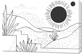 obraz-90x60cm-linearny-pejzaz