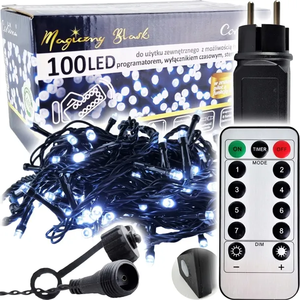 lampki-choinkowe-100-led-timer-sterowanie-pilotem