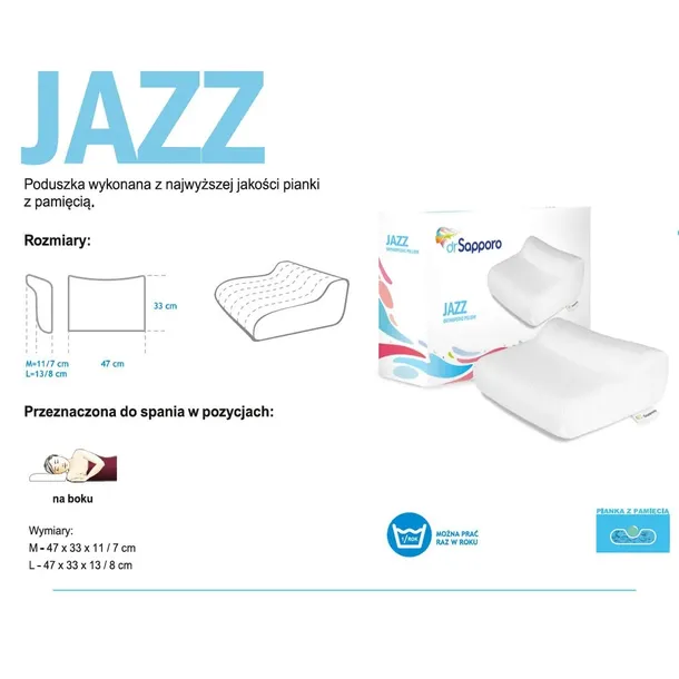 poduszka-ortopedyczna-jazz-blue-memory-stan-nowy