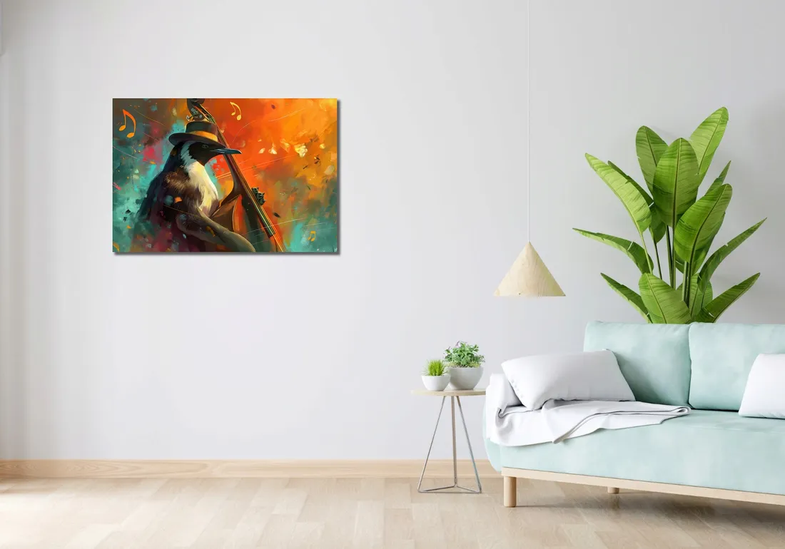 obraz-90x60cm-pingwinia-nuta