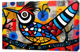 obraz-90x60cm-ptak-na-wznak