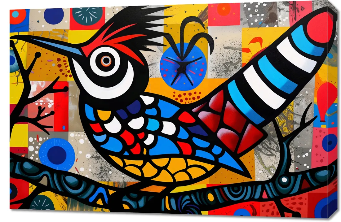 obraz-90x60cm-ptak-na-wznak-stan-nowy