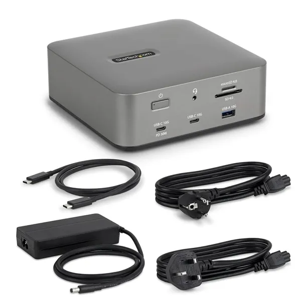 startech-215ue-tb5usb4dock-stacja-dokujaca-przewodowa-thunderbolt-5-szar