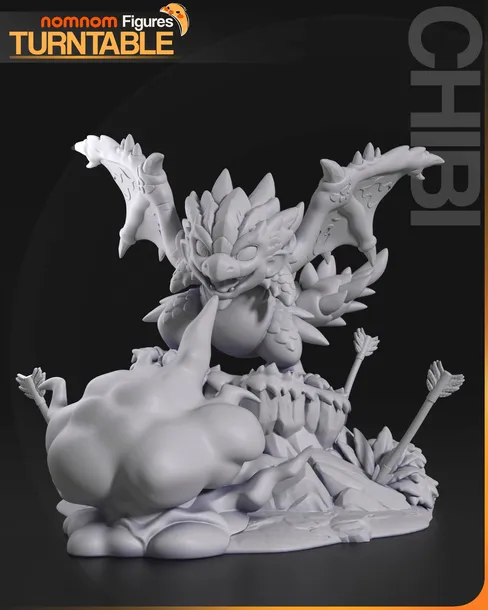 chibi-figurka-rathalos-monster-hunter-world-nomnom-figures-druk-3d-14k-stan-nowy