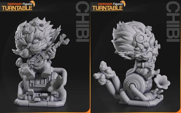 chibi-figurka-heimerdinger-arcane-nomnom-figures-druk-3d-14k-prezent-wysokosc-produktu-7-4-cm
