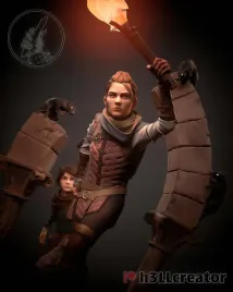 figurka-amicia-and-hugo-a-plague-tale-h3ll-creator-druk-3d-14k-prezent