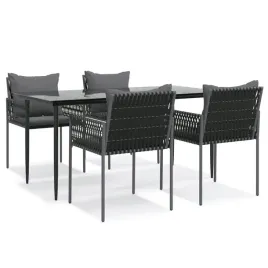 ogrodowy-zestaw-mebli-jadalnianych-rattan-pe-stal-czarny-160x80x74-cm
