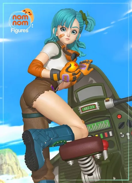 figurka-bulma-dragon-ball-nomnom-model-3d-druk-3d-14k-figures-stan-nowy-wysokosc-produktu-21-cm
