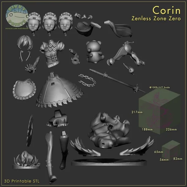 figurka-corin-zenless-zone-zero-pikky-prints-druk-3d-prezent-stan-nowy-szerokosc-produktu-18-8-cm