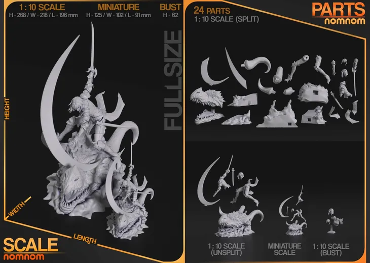 figurka-cha-hae-in-solo-leveling-nomnom-figures-druk-3d-prezent-stan-nowy-szerokosc-produktu-21-8-cm