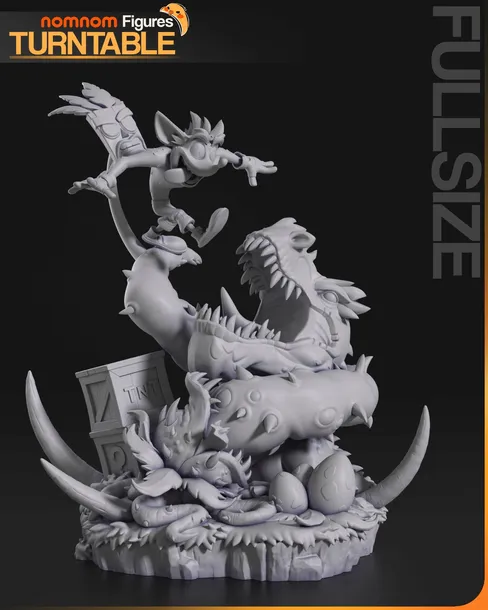 figurka-crash-bandicoot-mini-nomnom-figures-druk-3d-prezent-stan-nowy