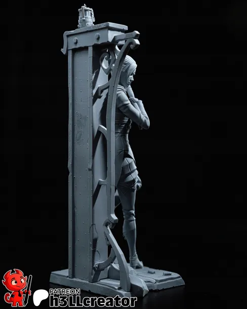figurka-caitlyn-arcane-h3ll-creator-druk-3d-prezent-stan-nowy-wysokosc-produktu-18-5-cm