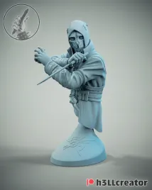 figurka-corvo-attano-dishonored-popiersie-h3ll-creator-druk-3d-14k-prezent