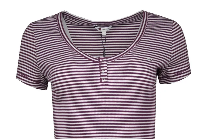 tommy-jeans-t-shirt-damski-slim-paski-m-stan-nowy