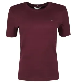 tommy-hilfiger-t-shirt-damski-slim-bordowy-m