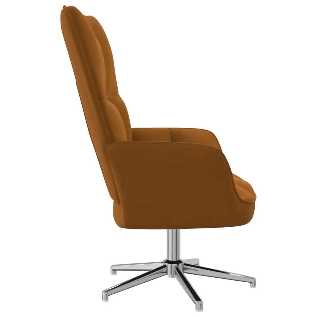 fotel-brazowy-obity-aksamitem-stan-nowy
