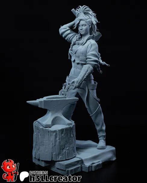 figurka-gemma-monster-hunter-h3ll-creator-druk-3d-prezent-stan-nowy