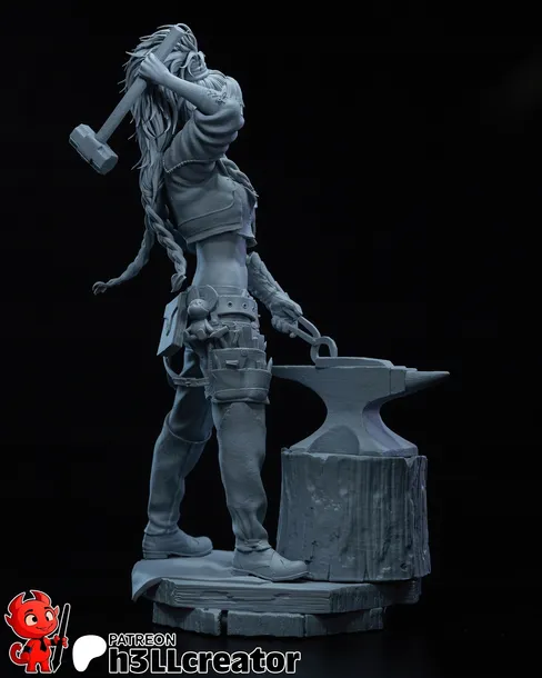 figurka-gemma-monster-hunter-h3ll-creator-druk-3d-prezent-stan-nowy-wysokosc-produktu-16-7-cm