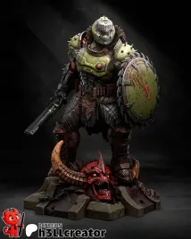 figurka-doomguy-doom-h3ll-creator-druk-3d-prezent