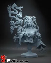 figurka-fearne-critical-role-popiersie-h3ll-creator-druk-3d-14k-prezent