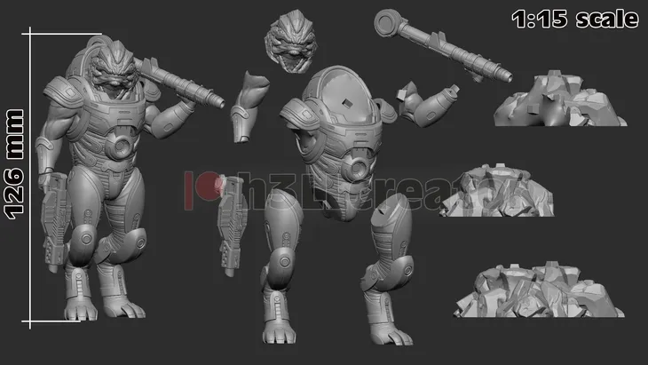 figurka-grunt-mass-effect-h3ll-creator-druk-3d-14k-prezent-stan-nowy-wysokosc-produktu-12-6-cm