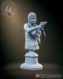 figurka-ellie-popiersie-last-of-us-h3ll-creator-druk-3d-14k-prezent