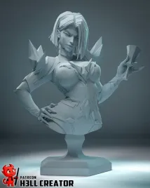 figurka-emma-frost-marvel-rivals-popiersie-h3ll-creator-druk-3d-14k-prezent
