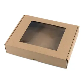 21x15x3-cm-pudelko-z-okienkiem-kwadrat-eco-brazowe-zestaw-100-szt