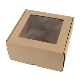 25x25x10-cm-pudelko-z-okienkiem-kwadrat-eco-brazowy-zestaw-100-szt