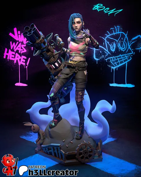 figurka-jinx-arcane-h3ll-creator-druk-3d-prezent