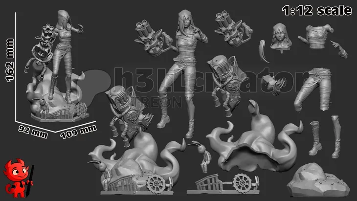 figurka-jinx-arcane-h3ll-creator-druk-3d-prezent-stan-nowy-szerokosc-produktu-10-9-cm