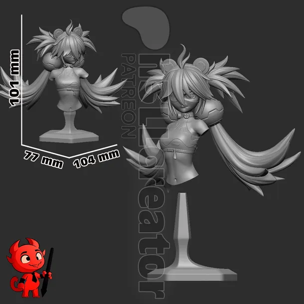 figurka-koleda-belobog-zenless-zone-zero-popiersie-h3ll-creator-druk-3d-wysokosc-produktu-10-1-cm