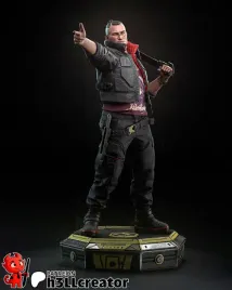 figurka-jackie-welles-cyberpunk-2077-h3ll-creator-druk-3d-14k-prezent