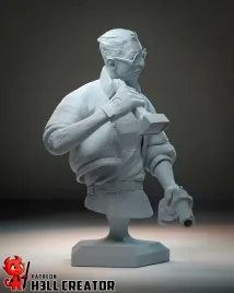 figurka-kim-disco-elysium-popiersie-h3ll-creator-druk-3d-14k-prezent