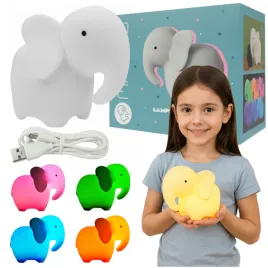 lampka-nocna-led-bezprzewodowa-akumulatorowa-slon-rgb-sterowanie-pilotem