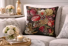poszewka-dekoracyjna-45x45-cm-kwiaty-ciemne-tlo-gobelinowa-premium