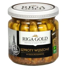 szproty-wedzone-w-oleju-roslinnym-riga-gold-185g