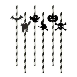 slomki-halloween-mix-bialo-czarne-195-cm-6-szt