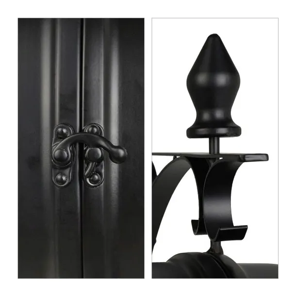 zegar-scienny-relaxdays-czarny-34cm-zasilanie-baterie