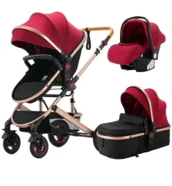 wielofunkcyjny-wozek-rozowe-zloto-czerwony-3w1-gondola-spacerowka-fotelik