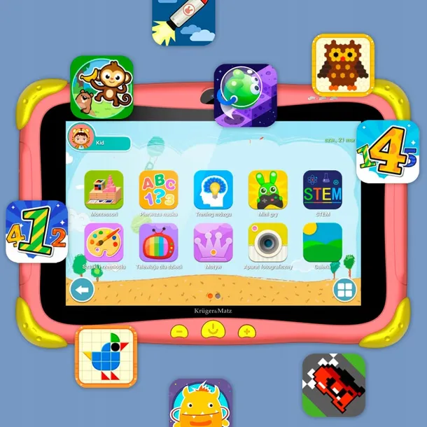 tablet-dla-dzieci-fun-808-czerwony-rodzaj-wyswietlacza-lcd-ips