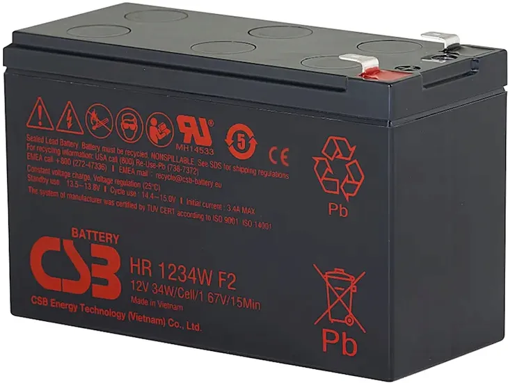 HR1234W F2 12V 9Ah Akumulator CSB HR1234WF2