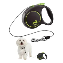 smycz-automatyczna-flexi-black-design-linka-xs-3m-zielona-pies-mocna-lekka