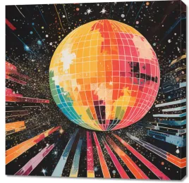 obraz-90x90cm-disco-gra