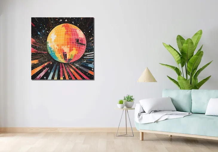 obraz-90x90cm-disco-gra-stan-nowy