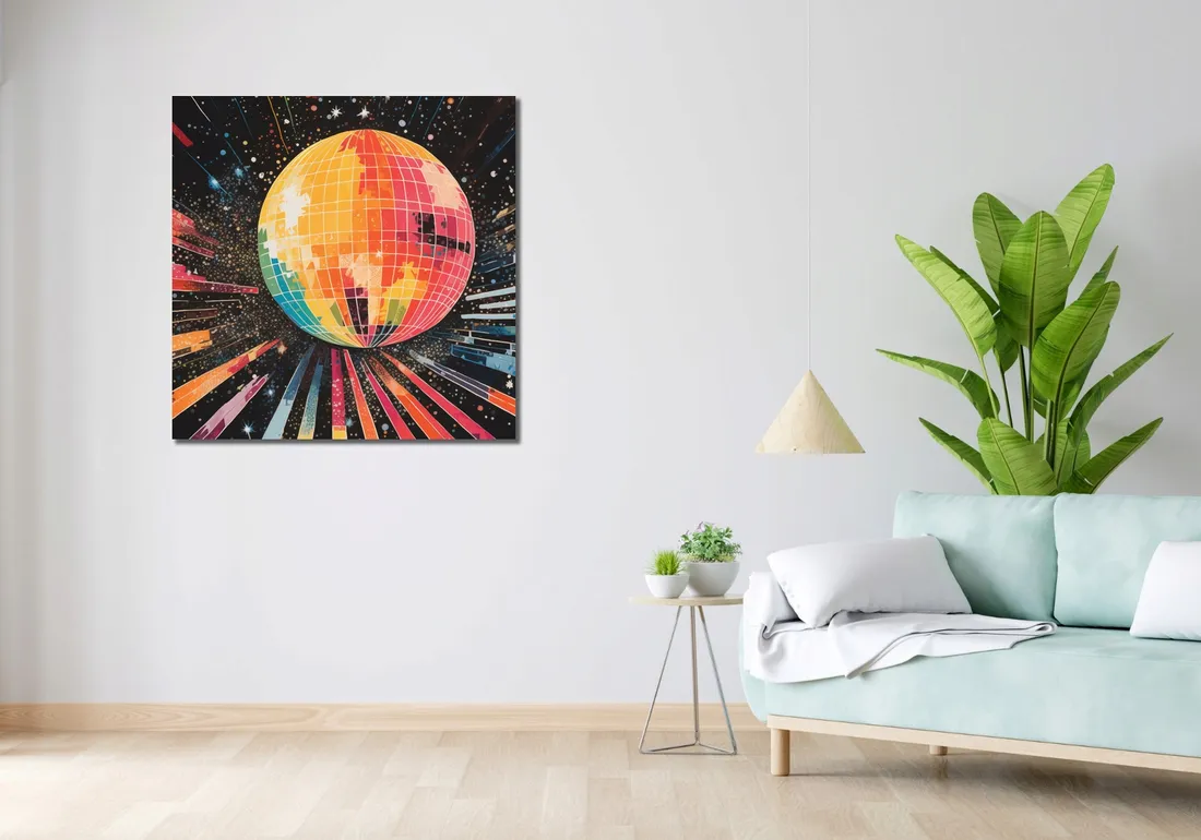obraz-90x90cm-disco-gra